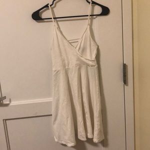 White v neck skater dress from forever 21 (small)